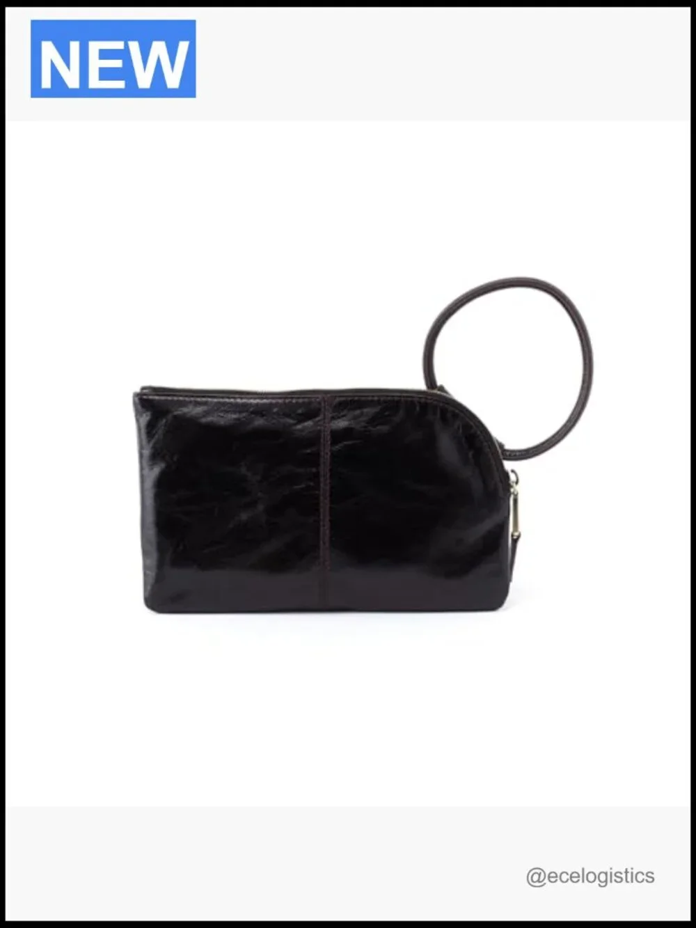 Leather Wristlet Clutch Purse with Card Slots